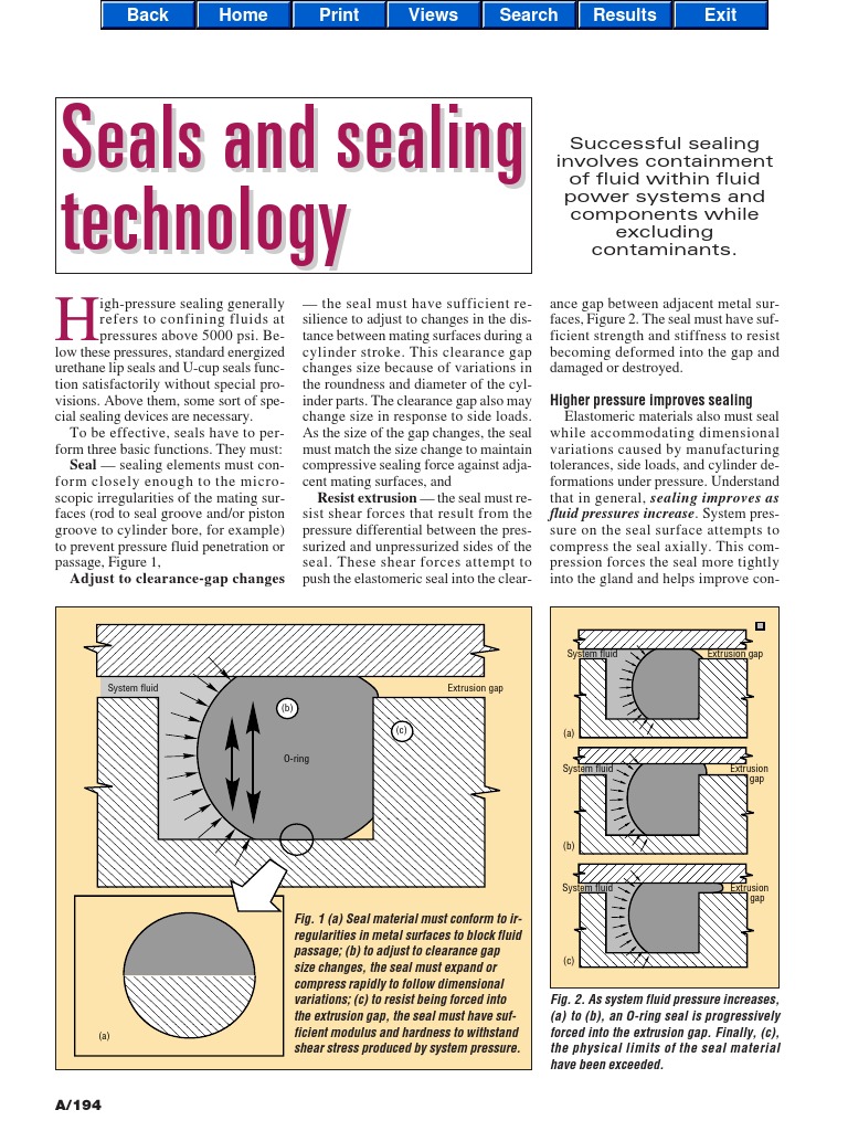 High-Pressure Sealing Technology Analysis | PDF | Friction | Wear
