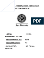 Observation Method On Clifton Nandos