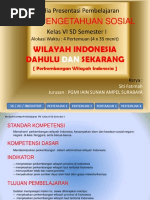 Presentasi Ips Kelas Vl Mendeskripsikan Perkembangan Sistem Administrasi Wilayah Indonesia