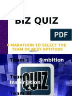 Biz Quiz: A Marathon To Select The Team of Best Aptitude