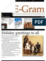 E-Gram: Holiday Greetings To All
