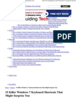 15 Killer Windows 7 Keyboard Shortcuts That Might Surprise You