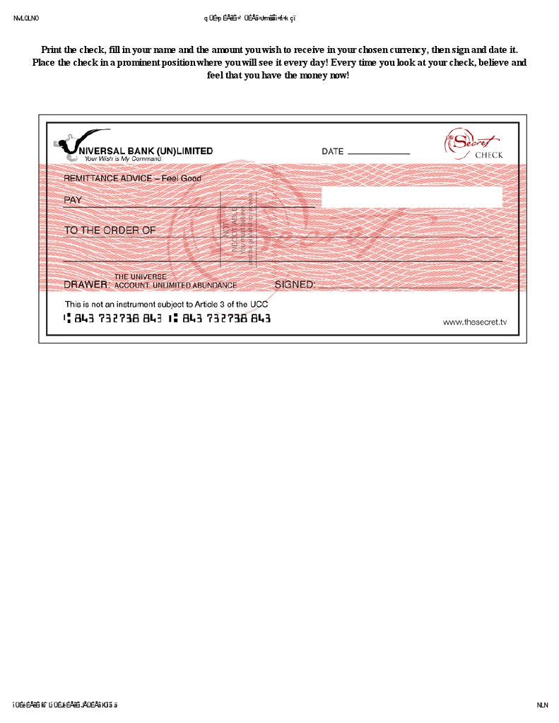 How to Use the Secret Check | PDF | Currency | International Finance