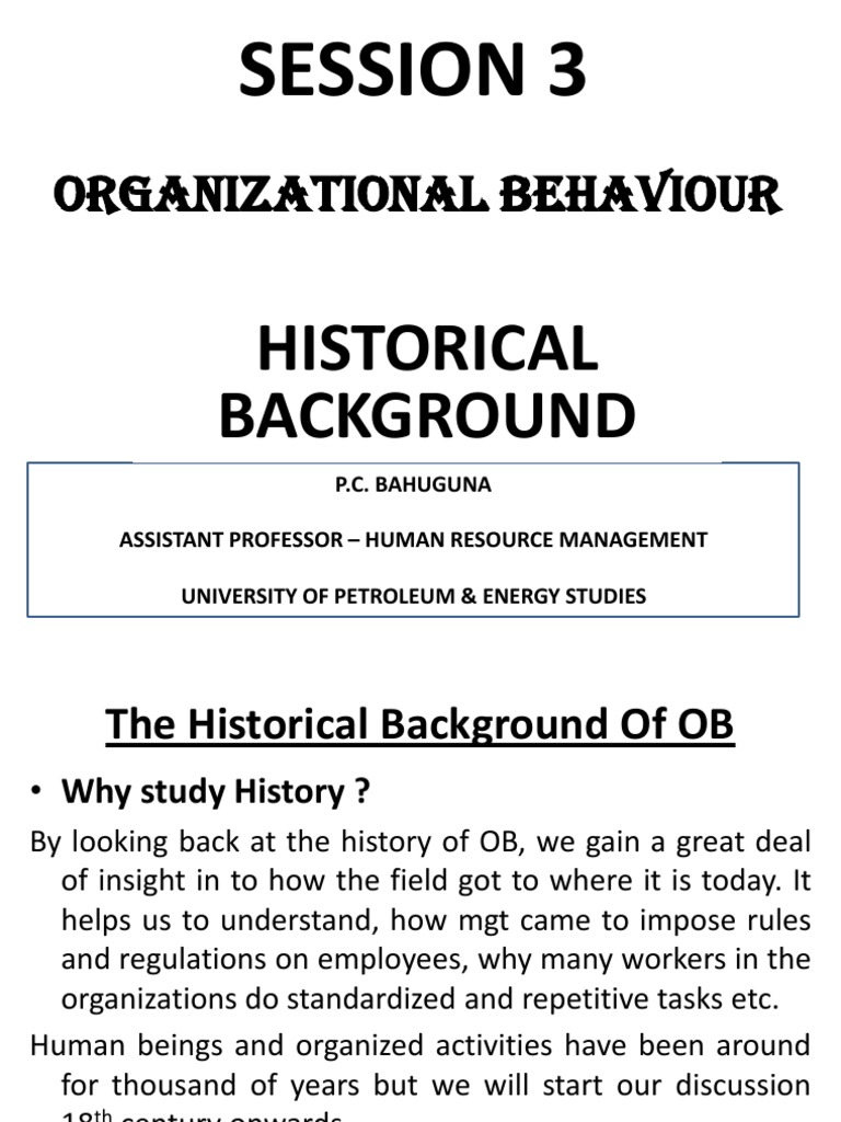 Details 93 historical background of ob