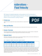 Piping Considerations - Maximum Fluid Velocity