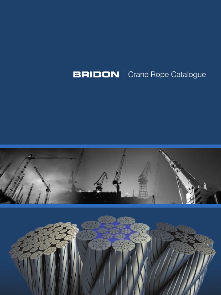 Bridon Crane Rope Catalogue | PDF | Rope | Wire