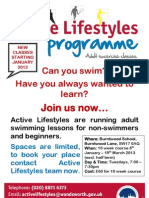 Adult Swimming Lessons in Wandsworth Jan 2013
