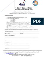 321 Short Story Competition 2013 - Submission Form