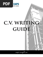 Download CV Writing Guide by daveyachkar SN11669474 doc pdf