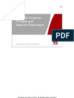 05 Huawei WCDMA Handover Principle and Relevant Parameters