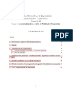 Generalidades sobre el Calculo Numerico