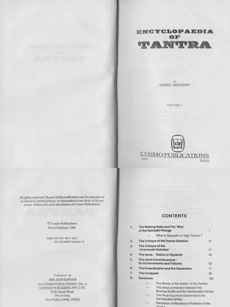 Encyclopaedia Of Tantra Vol 5 Ramakrishna Consciousness