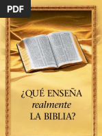 que enseña realmente la biblia