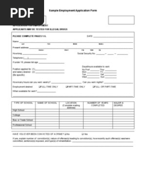 Employment+Application+Form+Template