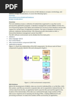 Hierarchical Versus Relational Databases Design Considerations