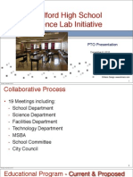 Medford High School Science Lab Initiative: PTO Presentation