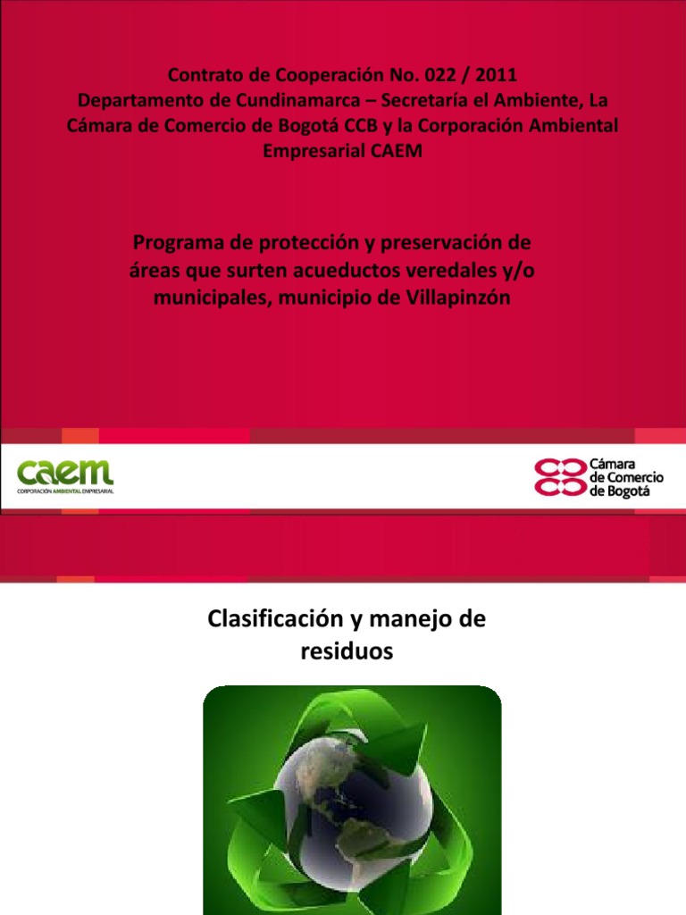 Clasificación y Manejo de Residuos | PDF | Reciclaje | Residuos