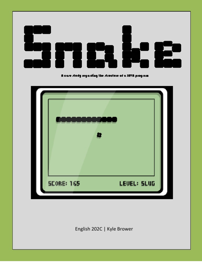Technical Definition of Snake Game | PDF | Array Data Structure ...