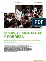 Crisis, desigualdad y pobreza