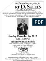 Rooftop Fundraiser For Robert D. Skeels For LAUSD 2013