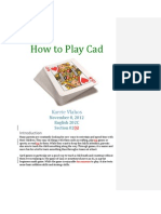 How To Play Cad: Karrie Vlahos