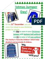 WEAR YOUR CHRISTMAS JUMPER TO SCHOOL DAY