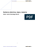 Guitarra Electrica Bajo Bateria 20899 Completo
