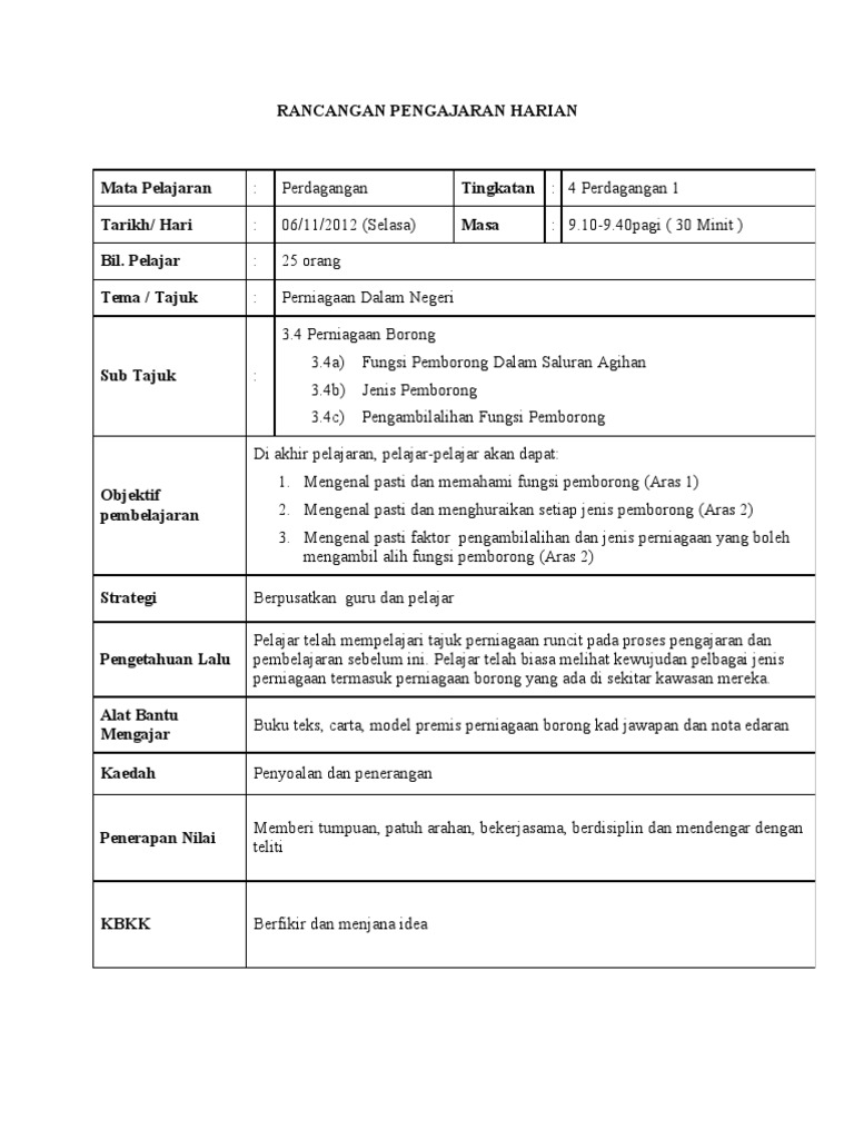 Rph Perd Perniagaan Borong Pdf