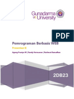 Pemrograman Berbasis Web 2