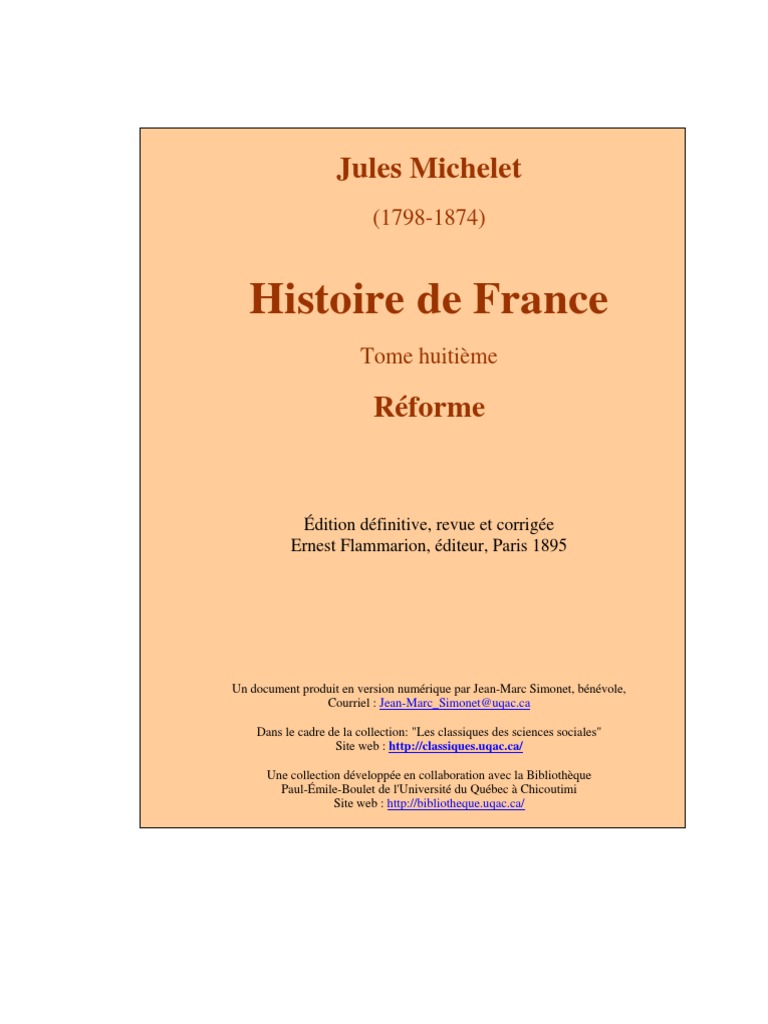 michelet jules histoire de france viii pdf kabbale juifs