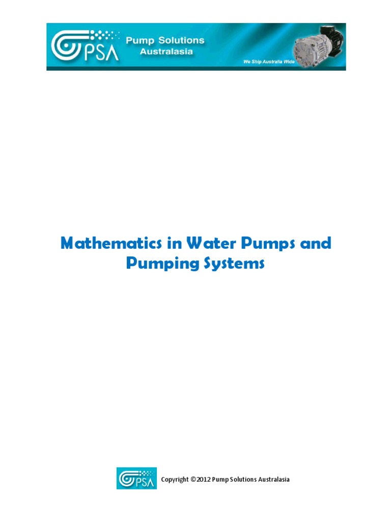 The Mathematics Of Pumping Water – NEBD