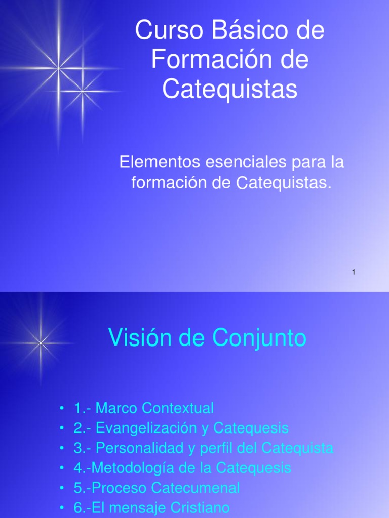 Curso Básico Para Catequistas Pdf Fe Jesús 