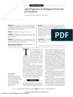 Characteristics and Prognosis of Malignant External