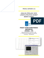 Analisa Perilaku Non Linear Struktur Akibat Beban Gempa