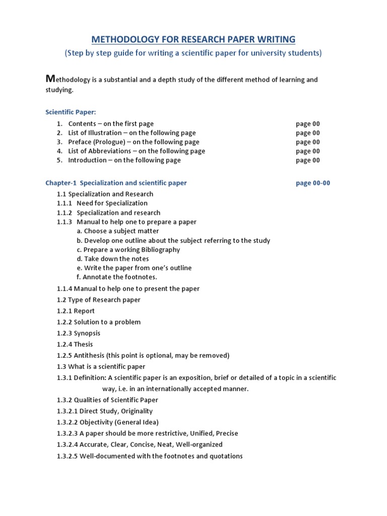 Research Paper Methodology Guide | PDF | Comma | Ellipsis