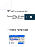 FPGA Implementation: Connect FPGA Kit To The CPU With JTAG Cable