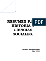 Resumen PSU Historia y Ciencias Sociales