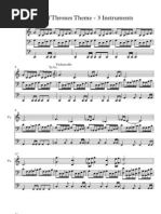 Download Game of Thrones Sheet Music 3 instruments by Gustavo De La Espriella SN116860778 doc pdf