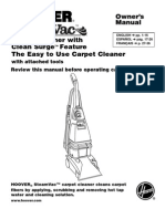 Owner's Manual: With Attached Tools Review This Manual Before Operating Carpet Cleaner