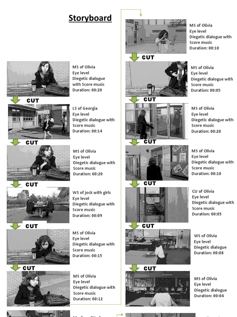 Olivia's Storyboard Dialogue Breakdown | PDF | Entertainment