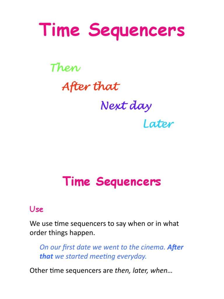 Time Sequencers