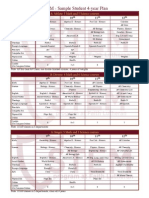 STEM - Sample Student 4-Year Plan: A: Athlete: 5 Math and 5 Science Courses