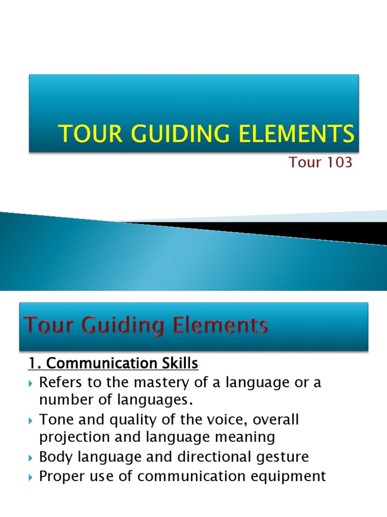 Essential Skills for Tour Guides | PDF | Folklore | Communication