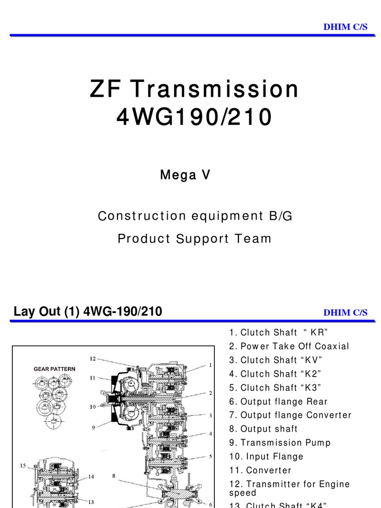 ZF 4WG210 Manual Transmission Transmission (Mechanics)