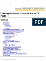 cabling guide for console and aux