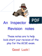 An Inspector Calls - Notes