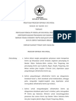 Peraturan Presiden Nomor 83 Tahun 2011 Tentang Penugasan PT KAI - Persero