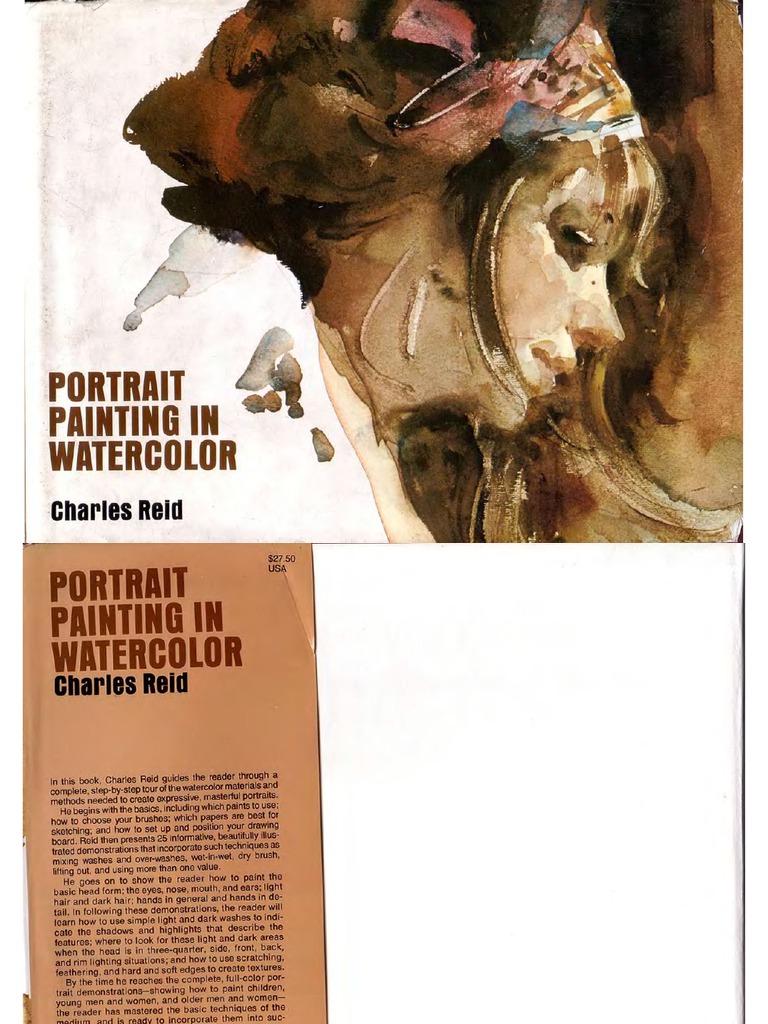 洋書 Portrait Painting in Watercolor by Charl Portrait Painting in Watercolor: Reid, Charles