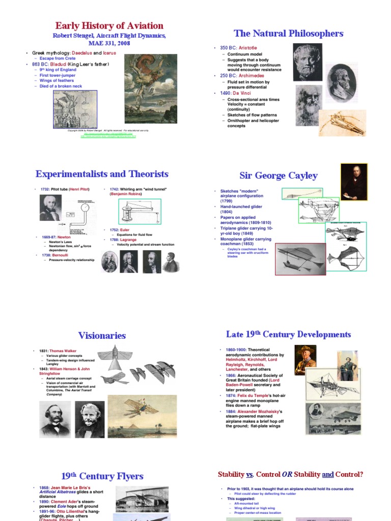 Early History of Aviation Lecture3 | PDF | Wright Brothers | Wright Flyer