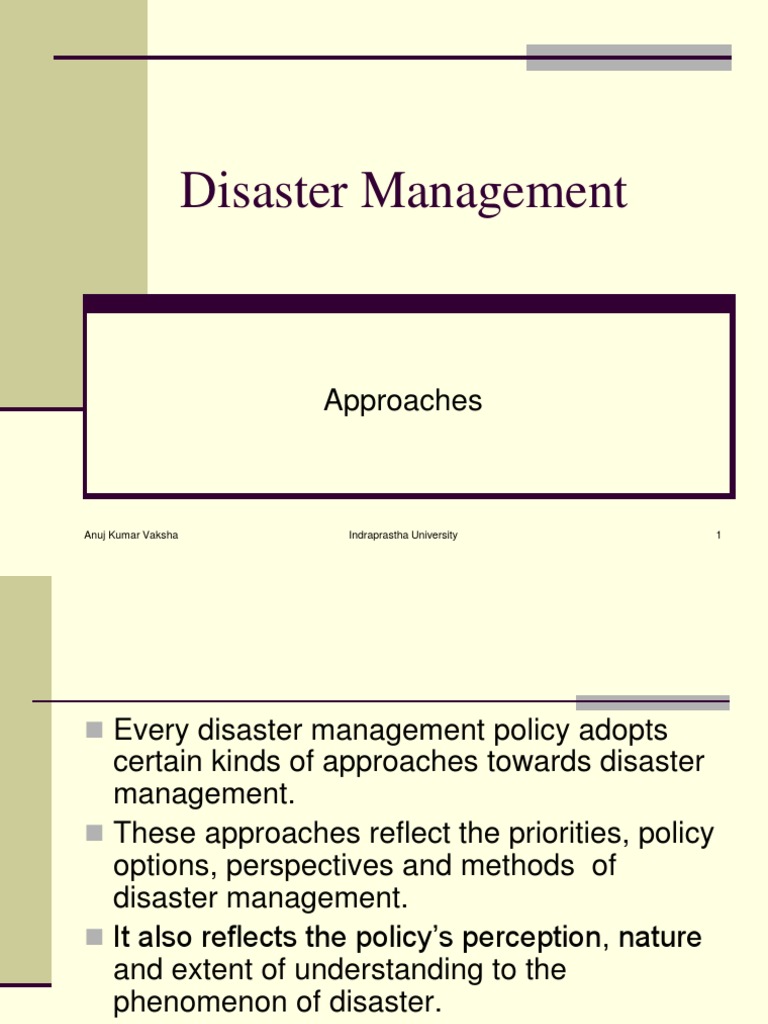 DM - 2 - Approaches | PDF | Emergency Management | Top Down And Bottom ...